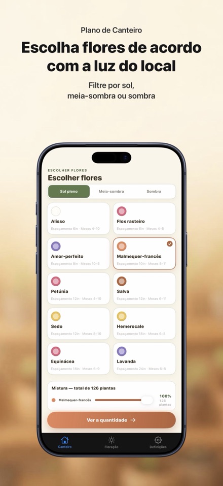 FlowerBedPlan: Nº de plantas 4