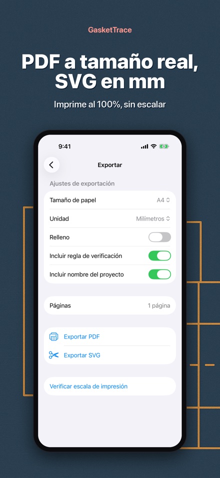 GasketTrace: patrón de junta 6