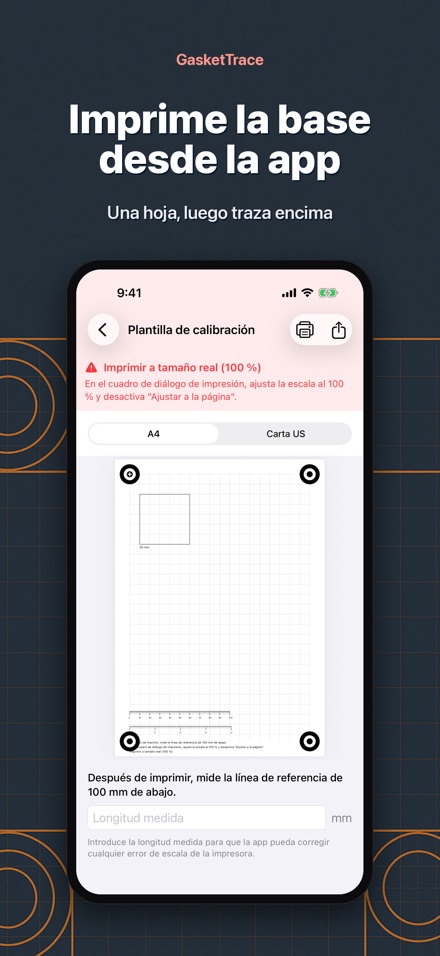 GasketTrace: patrón de junta 8