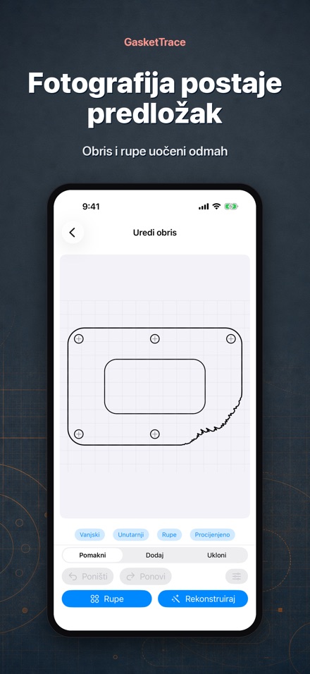 GasketTrace predložak brtve