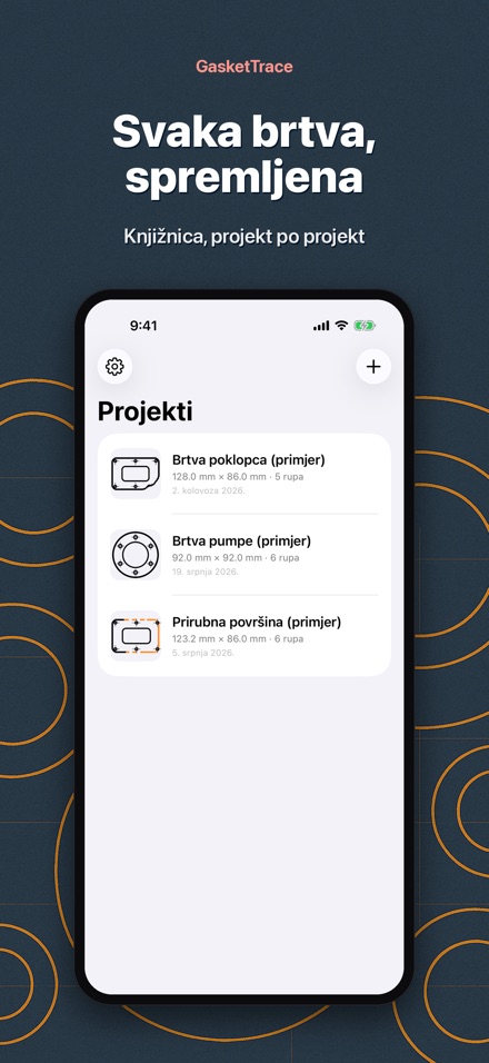 GasketTrace predložak brtve 9
