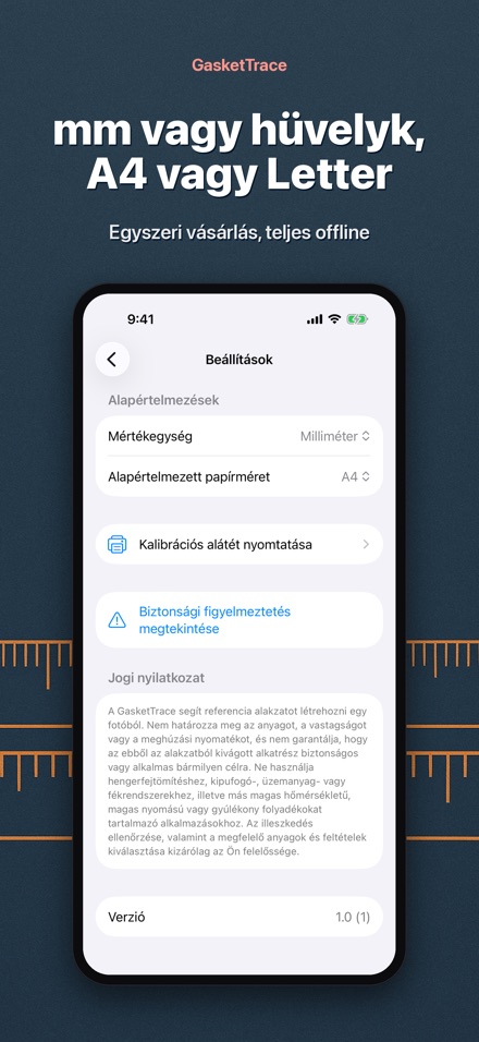 GasketTrace: tömítés sablon 10
