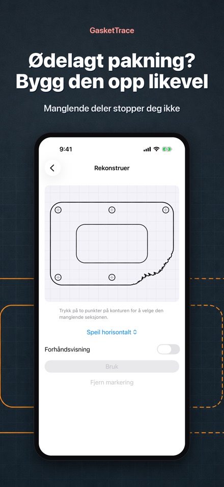 GasketTrace: pakningsmal 3