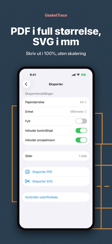 GasketTrace: pakningsmal 6