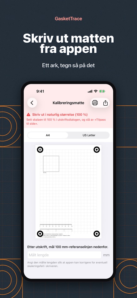 GasketTrace: pakningsmal 8