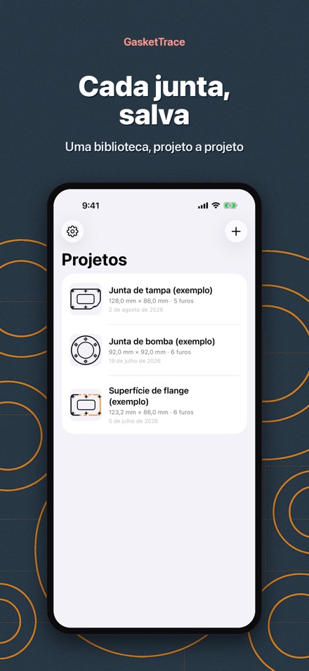 GasketTrace: molde de junta 9