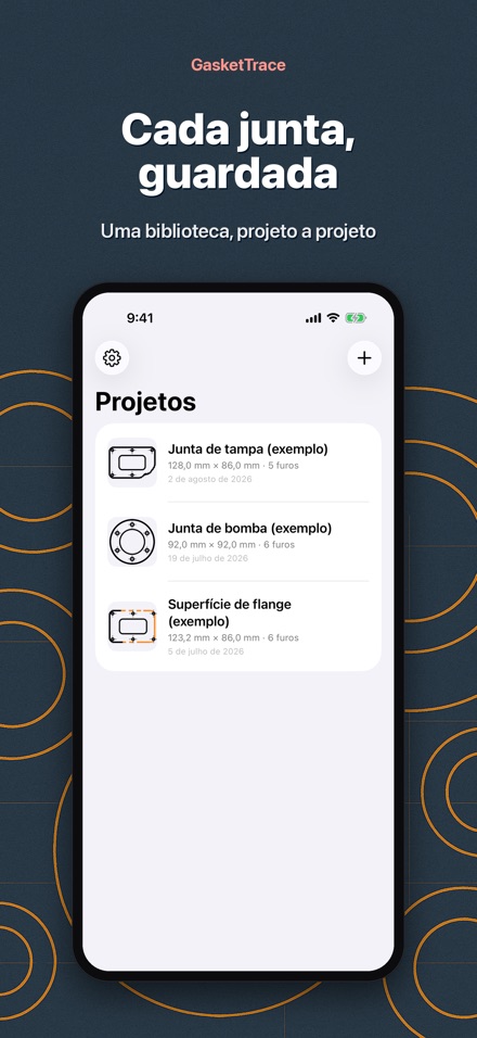 GasketTrace: molde de junta 9