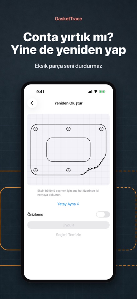 GasketTrace conta şablonu 3