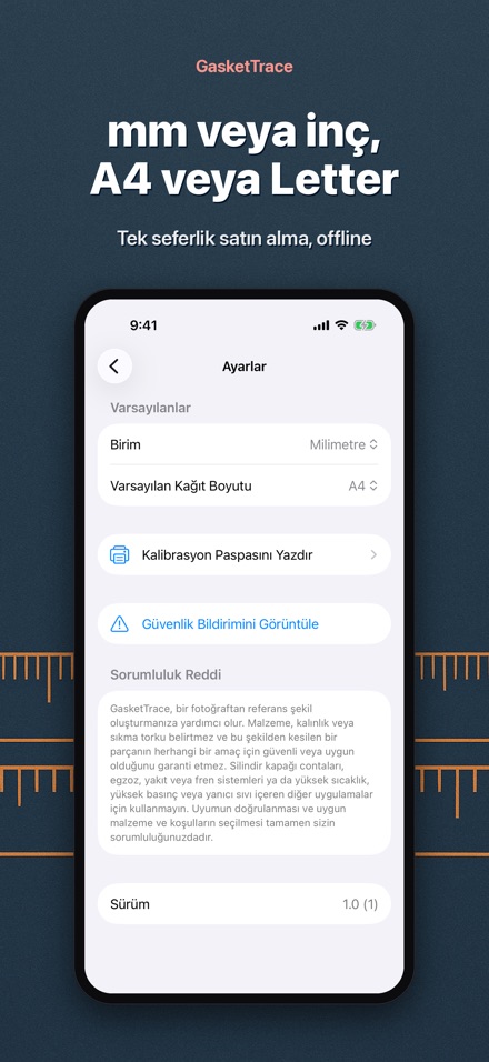 GasketTrace conta şablonu 10