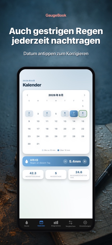 GaugeBook: Regenmesser 7