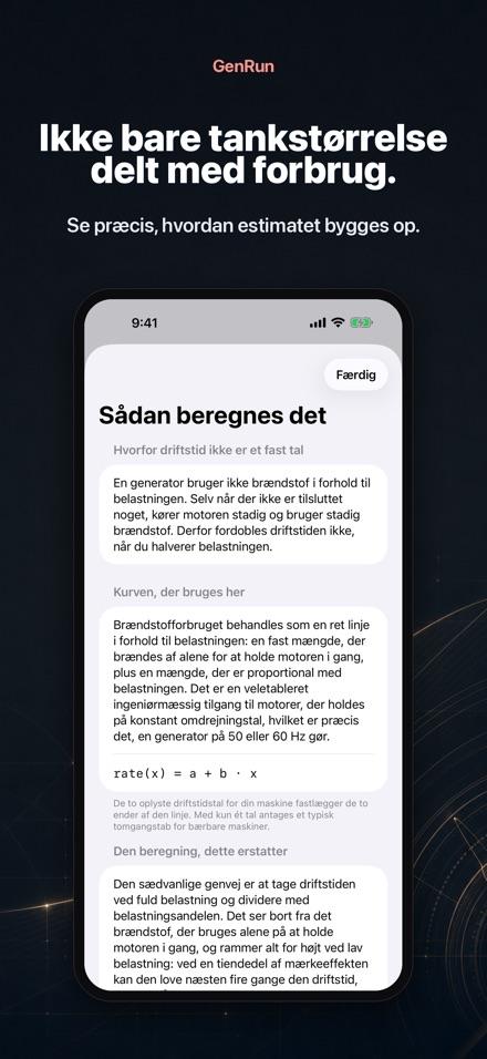 GenRun: generatorens driftstid 3