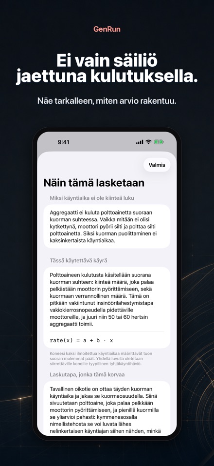 GenRun: generaattorin aika 3