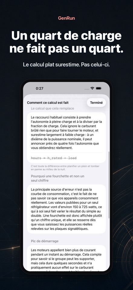 GenRun : autonomie groupe 4