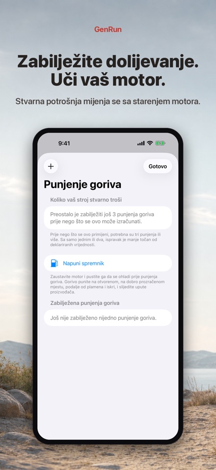 GenRun: vrijeme rada agregata 7