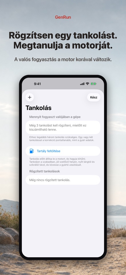 GenRun: aggregátor üzemidő 7
