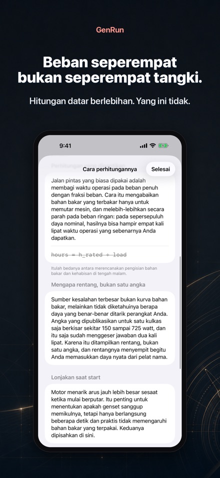GenRun: Durasi Genset 4