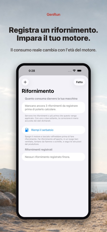 GenRun: autonomia generatore 7