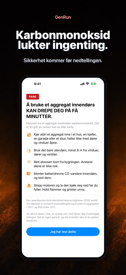 GenRun: aggregatets driftstid 8