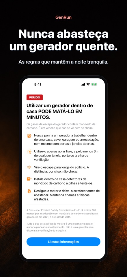 GenRun: Autonomia do Gerador 9