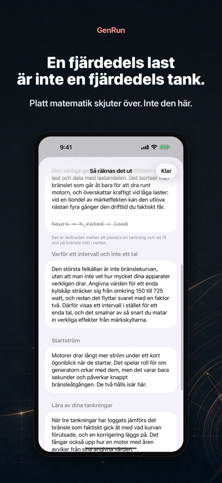GenRun: Generatorns drifttid 4