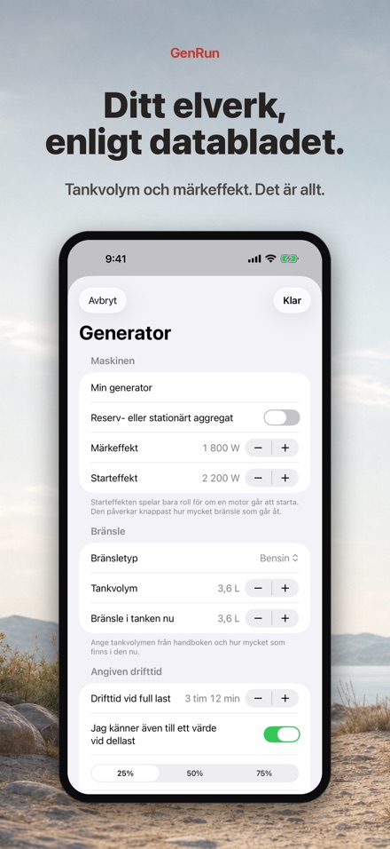 GenRun: Generatorns drifttid 5