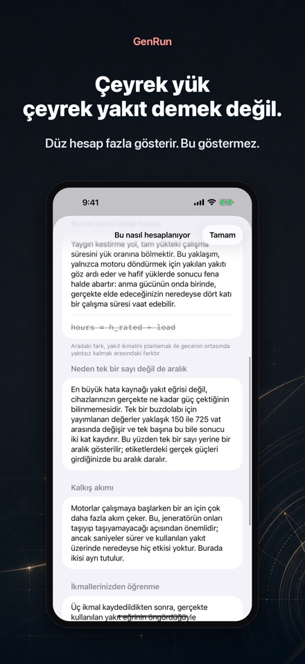 GenRun: Jeneratör Süresi 4