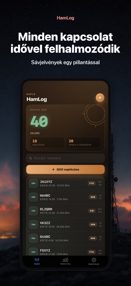 HamLog: Rádióamatőr QSO napló 8