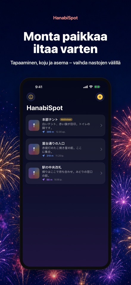 HanabiSpot: Tapaamispiste 10