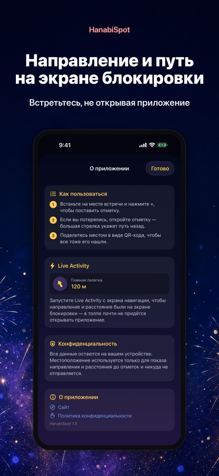 HanabiSpot: точка встречи 5