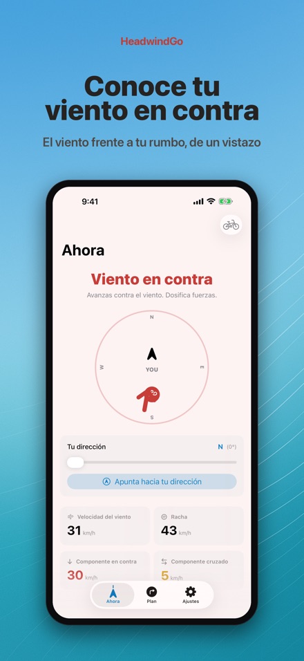 HeadwindGo: viento al rodar