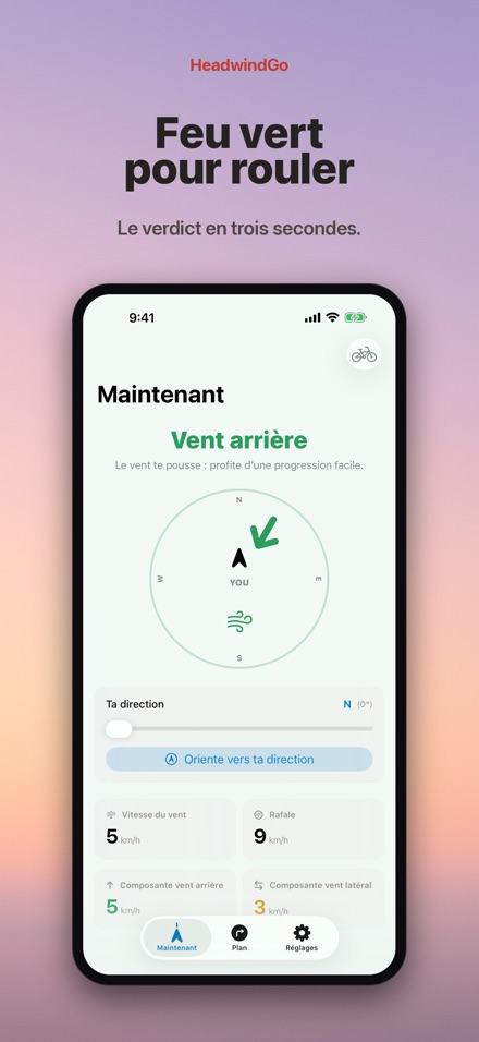 HeadwindGo : vent à vélo 9