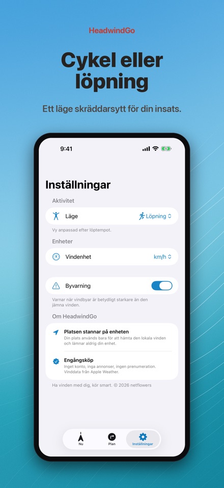 HeadwindGo: motvind för cykel 8