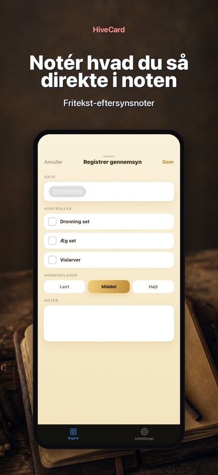 HiveCard: Biavlerlogbog 4