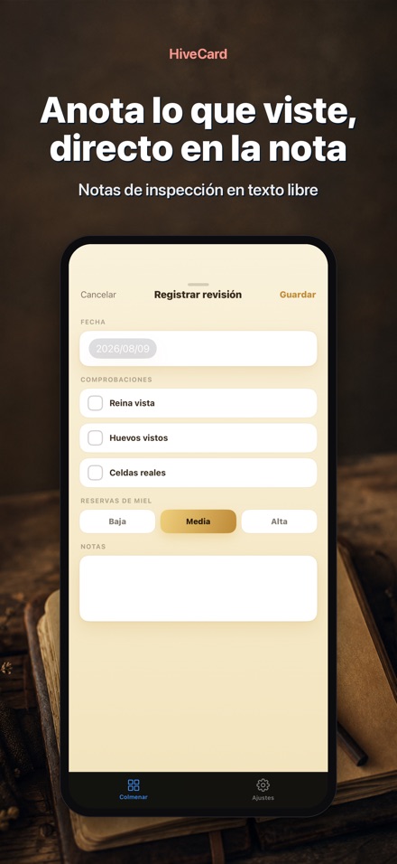 HiveCard: Diario Apícola 4