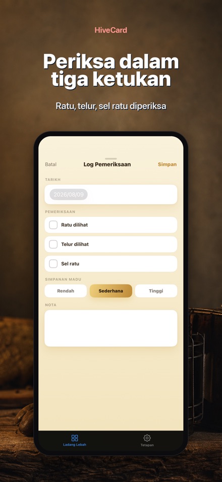 HiveCard: Jurnal Lebah 3