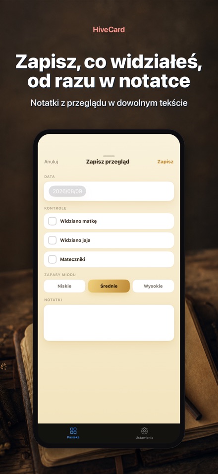 HiveCard: Dziennik Pszczelarza 4