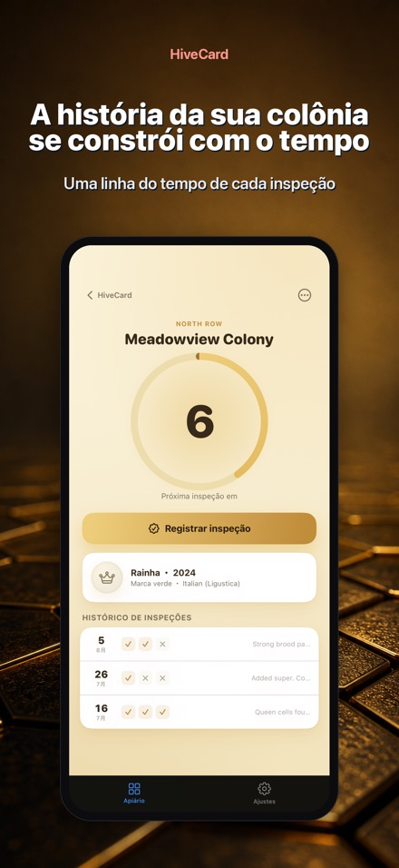 HiveCard: Diário Apícola 5