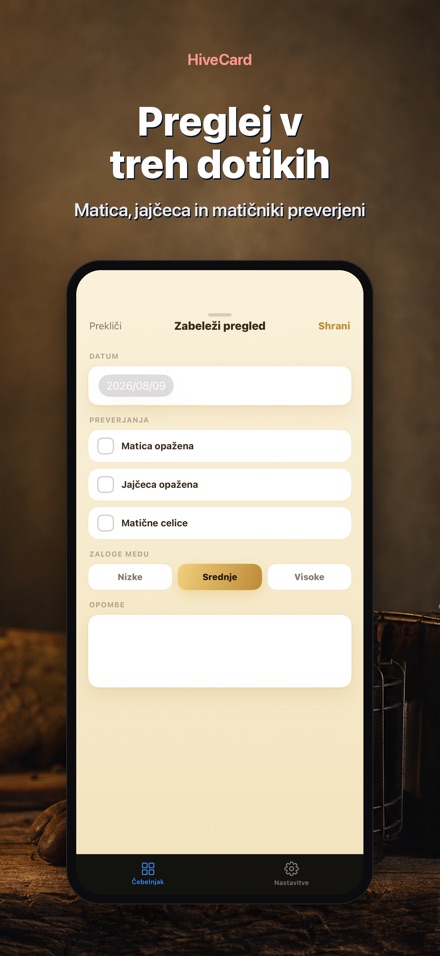 HiveCard: Čebelarski Dnevnik 3