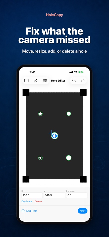 HoleCopy: Hole Template 3