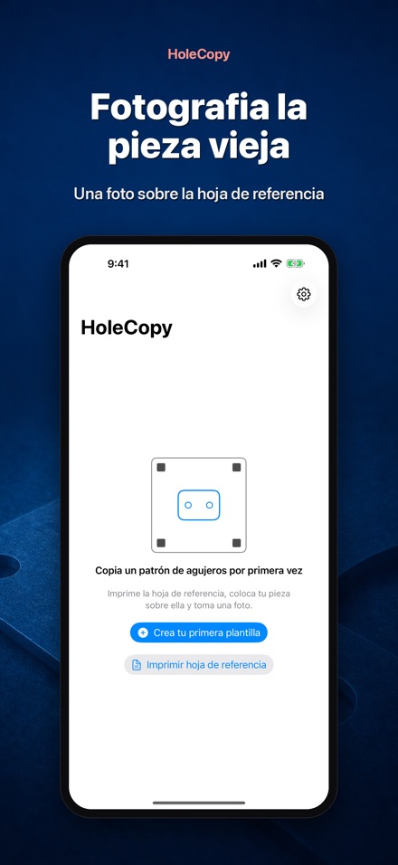 HoleCopy: Plantilla de taladro