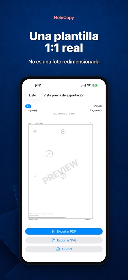 HoleCopy: Plantilla de taladro 4
