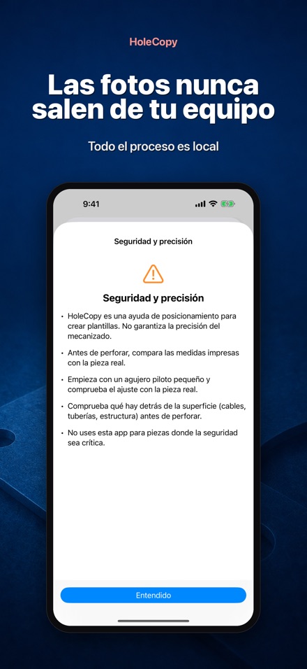 HoleCopy: Plantilla de taladro 9