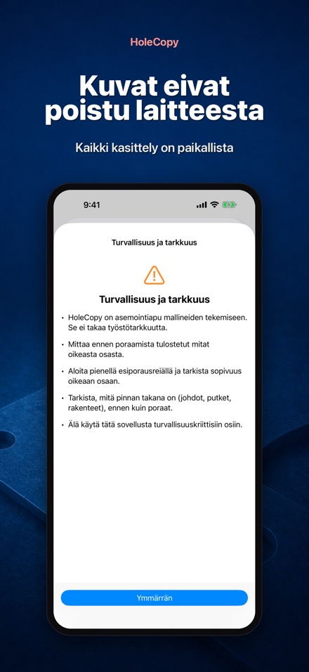 HoleCopy: Reikäsapluuna 9