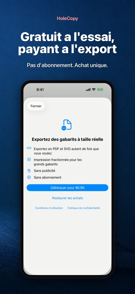 HoleCopy : Gabarit de trous 10