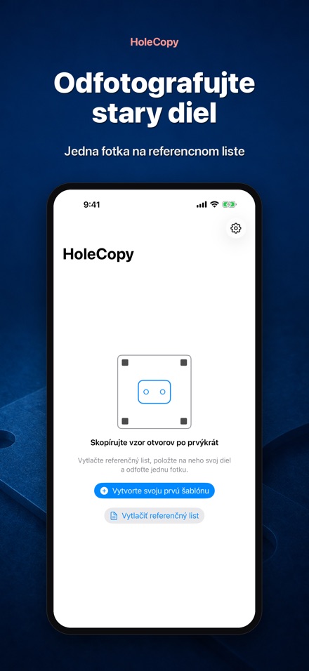 HoleCopy: Šablóna Otvorov