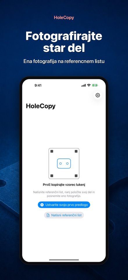 HoleCopy: Šablona Lukenj