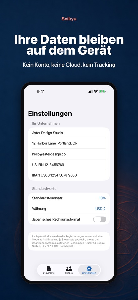 Seikyu: Rechnung & Angebot 9