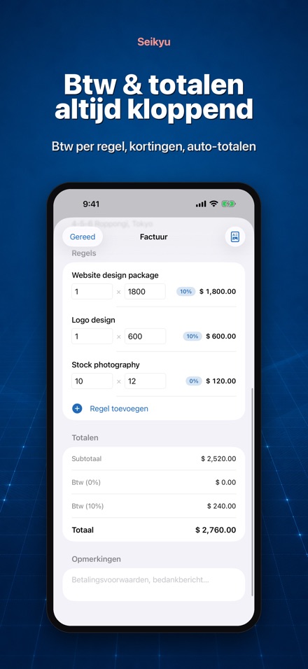 Seikyu: Factuur & Offerte 6
