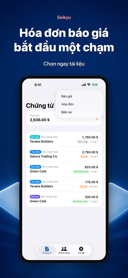 Seikyu: Hóa đơn & Báo giá 7