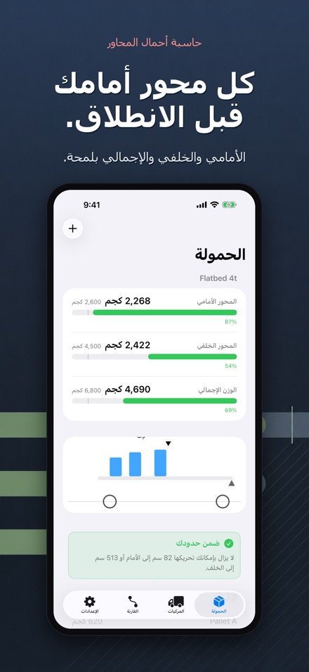 حاسبة أحمال المحاور 2